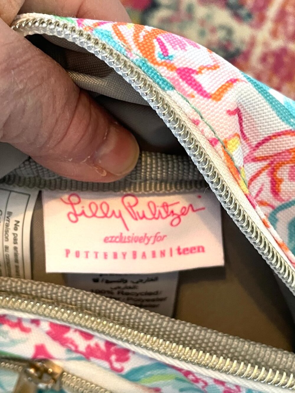 Lilly Pulitzer Viva Flora Large Backpack-EUC - Picture 6 of 16